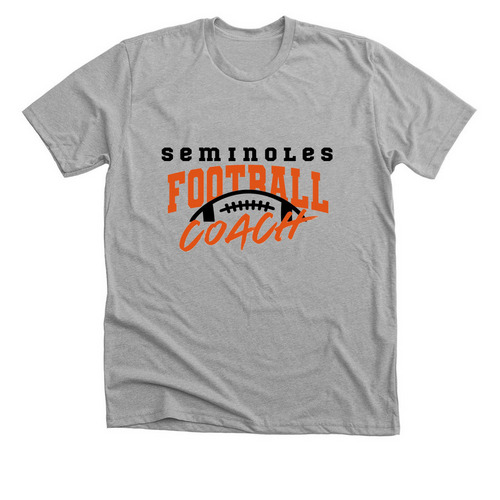Seminoles football coach tee, a Athletic Heather Premium Unisex Tee