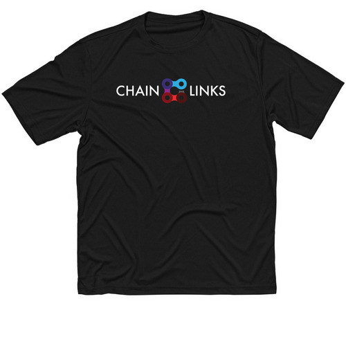 Chain Links Tech Tees, a Black Classic Performance Tee