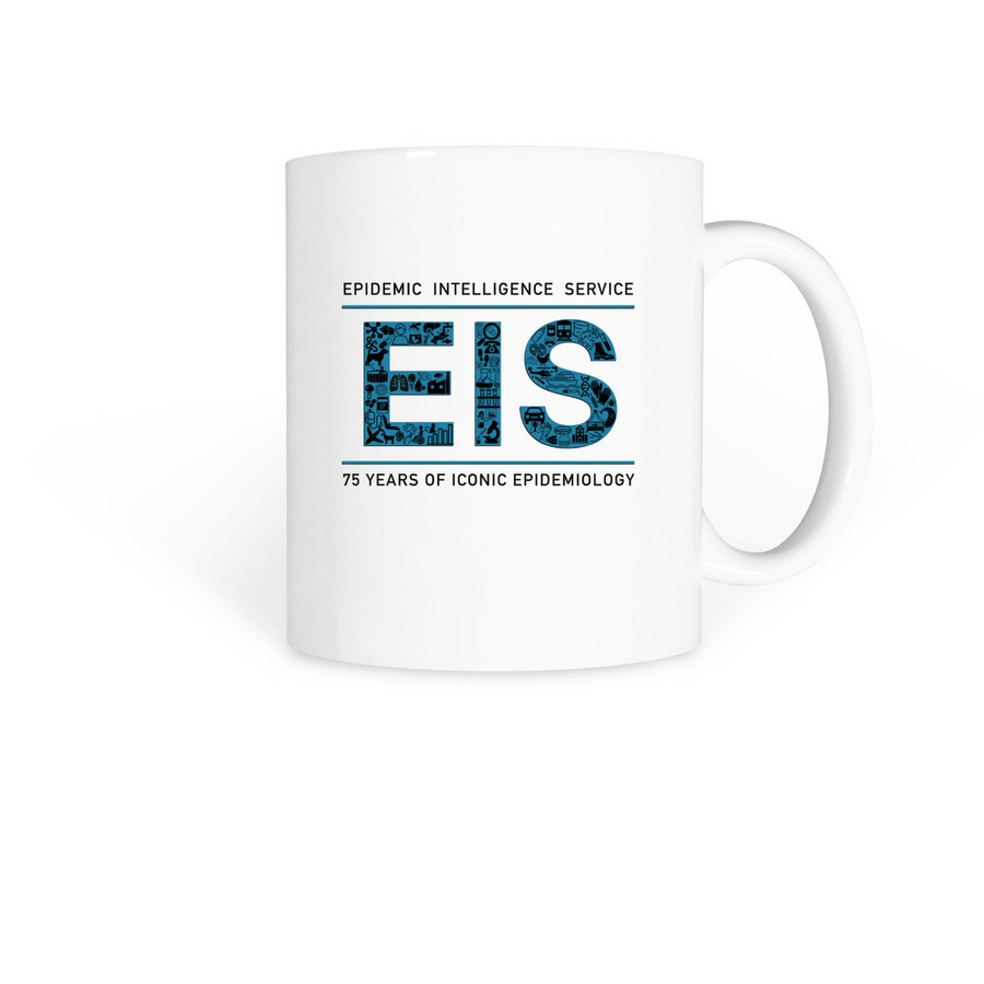 EIS 75th Anniversary Coffee Mug, a White Coffee Mug