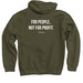 OS Classic Pullover Hoodie, a Military Green Pullover Hoodie (back-view)