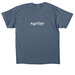 White logo - 2 sided #writer on back, a Indigo Blue Classic Unisex Tee (back-view)
