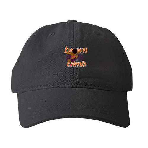 BGC Hat, a Black Printed Pigment Dye Baseball Cap
