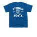 T-shirts, a Royal Blue Youth Unisex Tee (back-view)