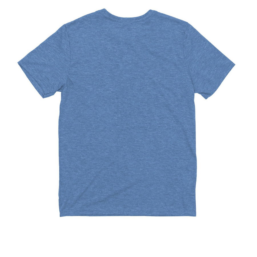 Kid's Collection, a Azure Blue Allmade Youth Eco Triblend Tee (back-view)