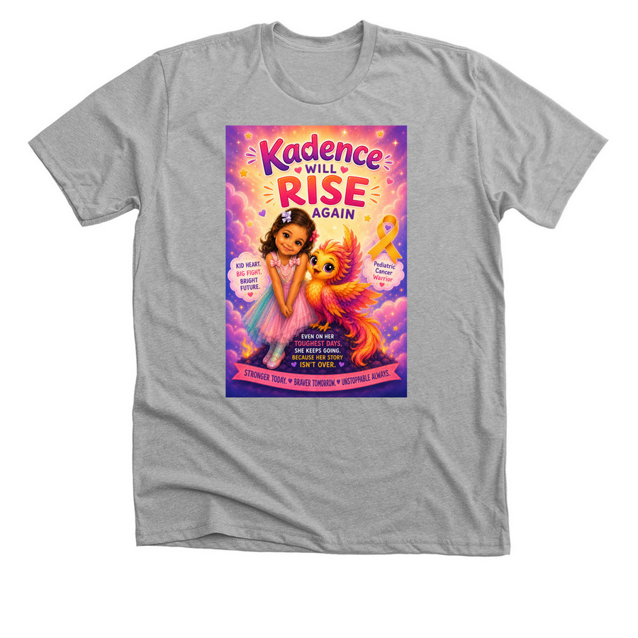 Kadence will rise&nbsp;, a Athletic Heather Premium Unisex Tee