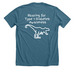 Team Wolk For A Cure, a Heather Deep Teal Premium Unisex Tee (back-view)