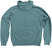 Yavneh Logo (plain), a Heather Deep Teal Zip Up Hoodie (back-view)