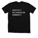 The Three C's&nbsp;, a Solid Black Blend Premium Unisex Tee
