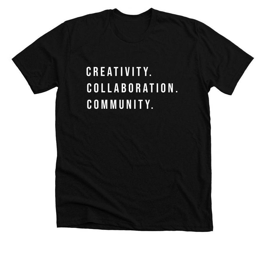 The Three C's&nbsp;, a Solid Black Blend Premium Unisex Tee