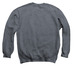 Food Is More Than Fuel, a Dark Heather Crewneck Sweatshirt (back-view)