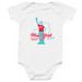 NY Never Sleeps, a White Infant Onesie