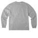 Simple Campaign Shirt Blue, a Athletic Heather Unisex Heavyweight Long Sleeve Tee (back-view)