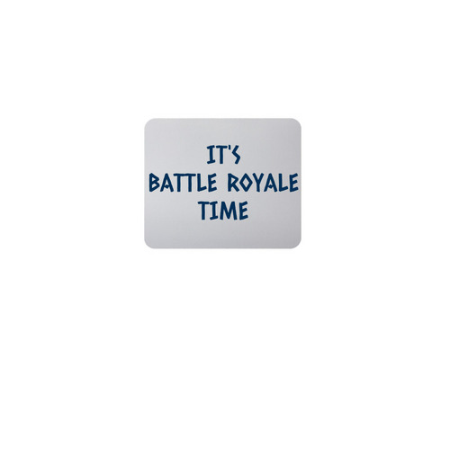 Battle Royale Time MP, a White Full Color Mouse Pad