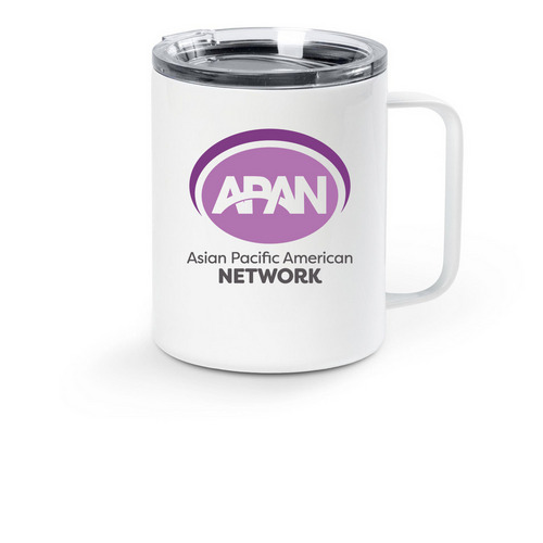 APAN Scholarship Fundraiser 2026, a White Stainless Steel Travel Mug