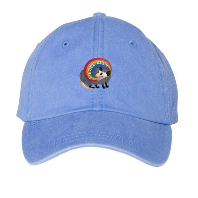 Fierce Ally Hat, a Periwinkle Printed Pigment Dye Baseball Cap