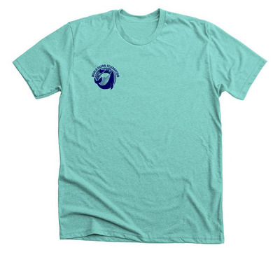 World Ocean Celebration #1, a Heather Sea Green Premium Unisex Tee