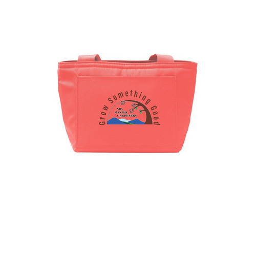 Grow Something Good Lunch Tote, a Coral Splash Insulated Lunch Tote