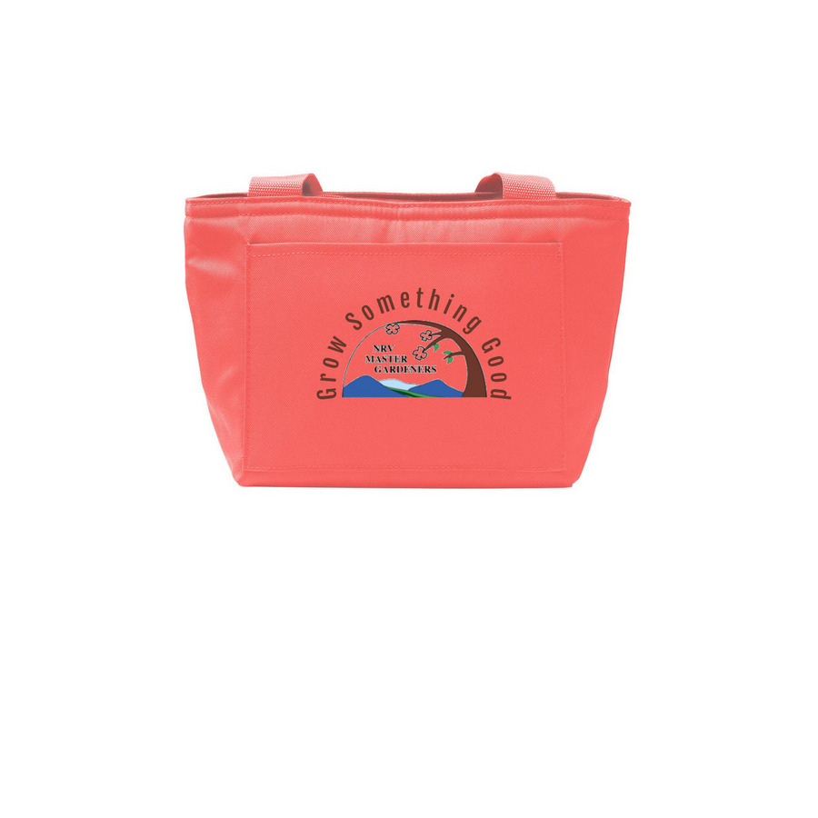 Grow Something Good Lunch Tote, a Coral Splash Insulated Lunch Tote