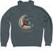 Unforgettable&nbsp;, a Heather Slate Zip Up Hoodie (back-view)