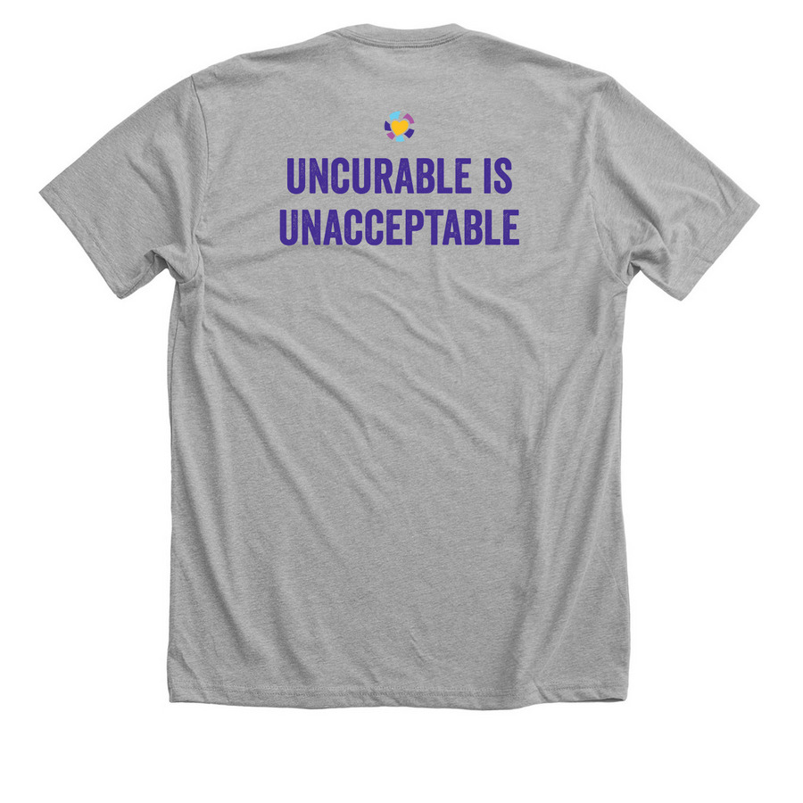 TCSN Tee (Color Logo), a Athletic Heather Premium Unisex Tee (back-view)