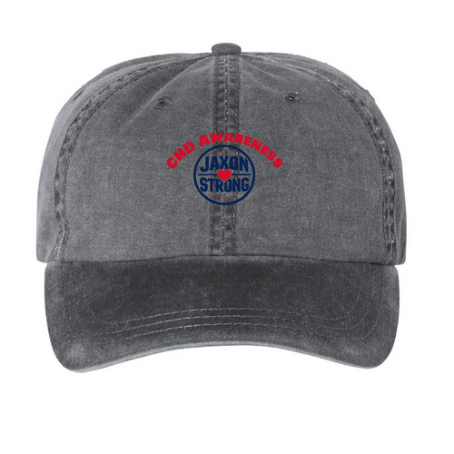 Jaxon Logo, a Black Printed Pigment Dye Baseball Cap