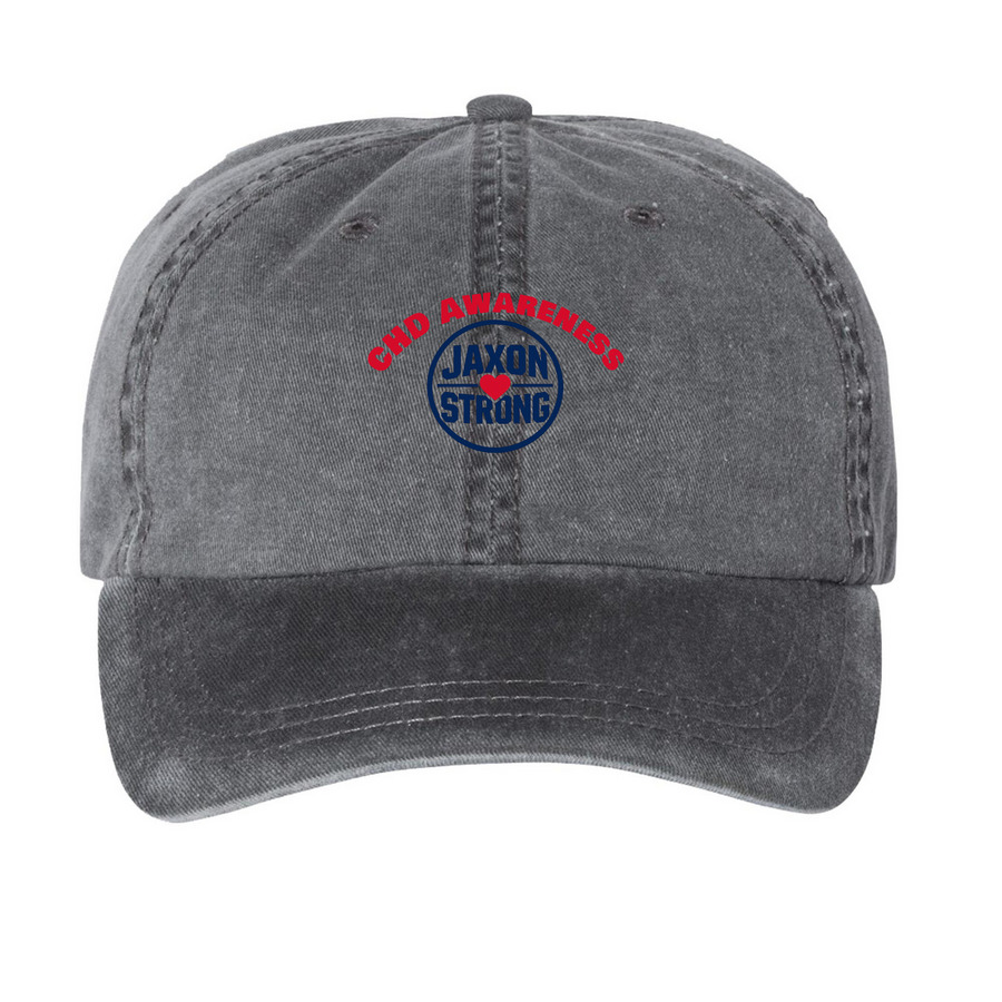 Jaxon Logo, a Black Printed Pigment Dye Baseball Cap