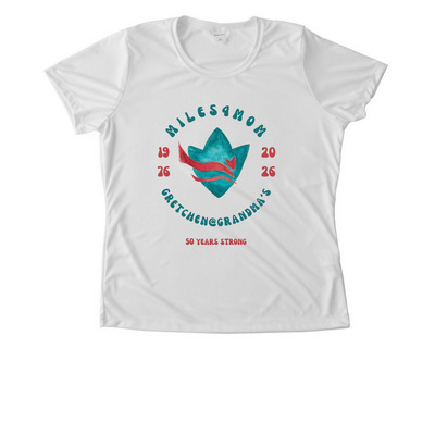 Miles4Mom Running Gear Edition, a White Women's Performance Tee