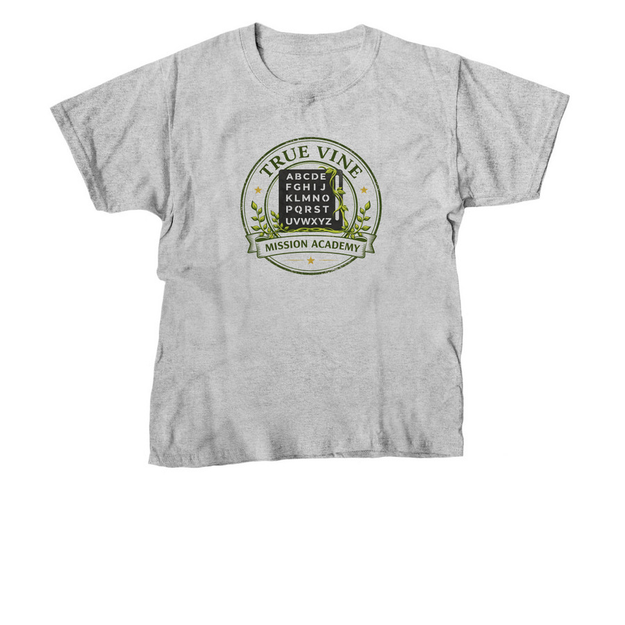 True Vine Mission - Emblem, a Sport Grey Youth Unisex Tee