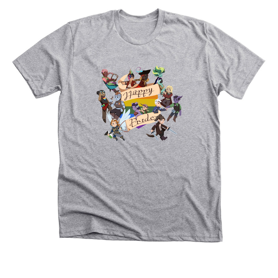 Happy Pride!, a Athletic Heather Premium Unisex Tee