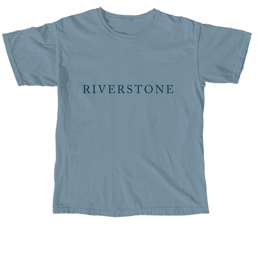 Simple Logo, a Ice Blue Comfort Colors Unisex Tee