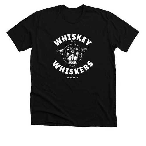 Whiskey for Whiskers, a Solid Black Blend Premium Unisex Tee