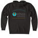 WINGS Heavyweight Zip Up Hoodie, a Black Heavyweight Zip Up Hoodie (back-view)