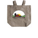 Recycled Cotton Reusable Bag, a Pumice Recycled Cotton Tote Bag (back-view)