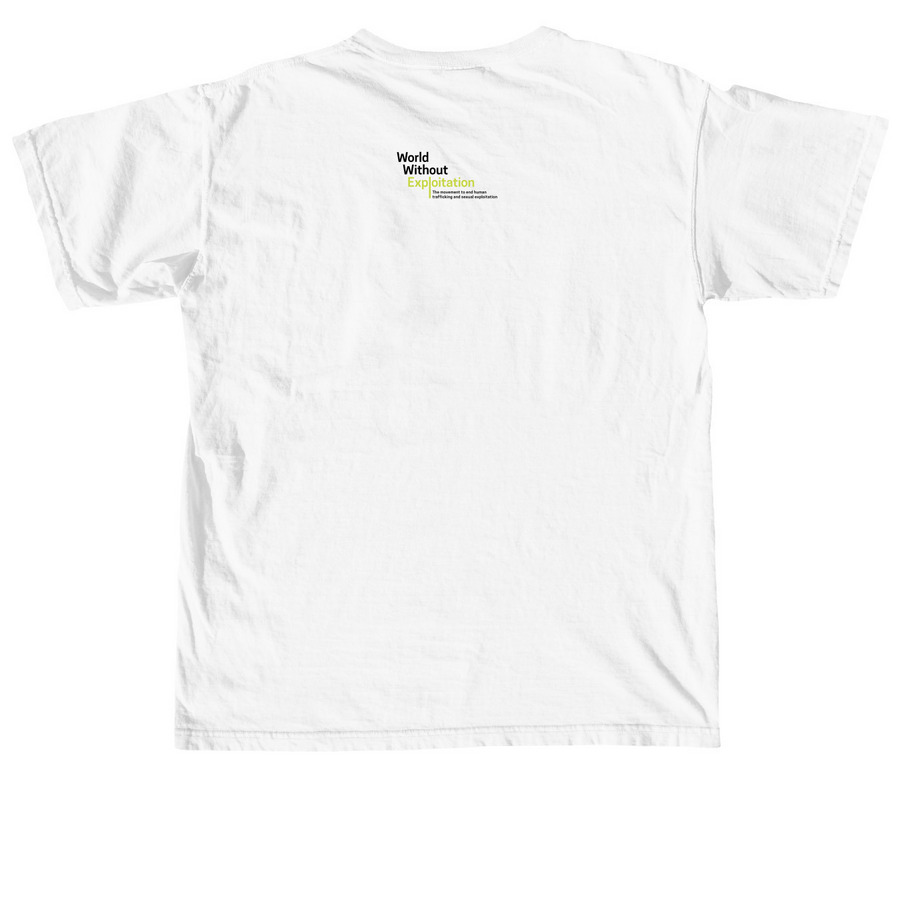 The Truth is [Redacted], a White Comfort Colors Unisex Tee (back-view)