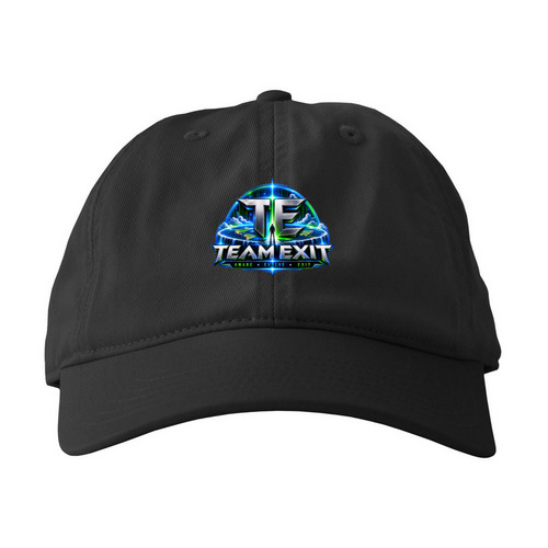Team Exit logo cap, a Black Printed Eco Baseball Cap