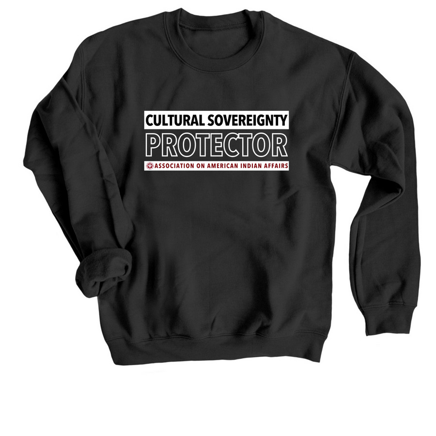 Association on American Indian Affairs, a Black Crewneck Sweatshirt