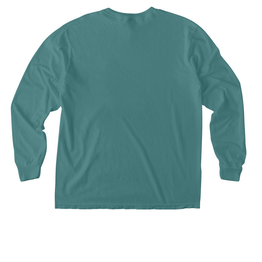 Rescue Love Repeat, a Seafoam Comfort Colors Long Sleeve Pocket Tee (back-view)