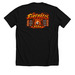 FIREBALLS DUDE, a Solid Black Blend Premium Unisex Tee (back-view)