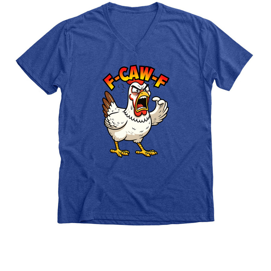 Fuck OFF, a Heather True Royal Premium V-Neck Tee