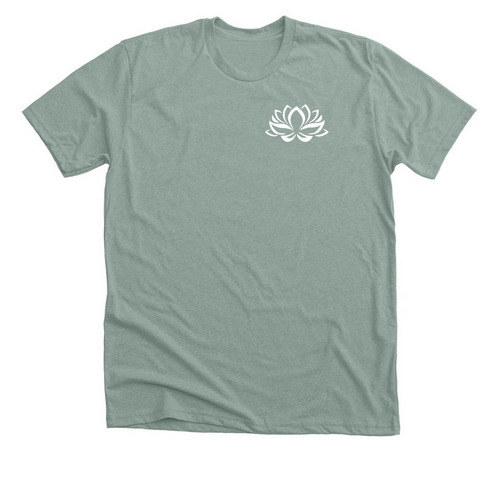 Tops, a Heather Sage Premium Unisex Tee