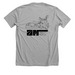 Motorcycle Gang, a Athletic Heather Premium Unisex Tee (back-view)