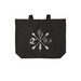 Native Tote Bag, a Deep Black Cotton Canvas Tote Bag