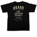 Feast Fall Merch 2.0, a Black Comfort Colors Unisex Tee (back-view)