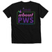 Ask Me... Adult T's, a Solid Black Blend Premium V-Neck Tee (back-view)
