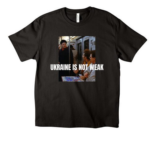 Ukraine Is Not Weak, a Black Unisex Heavyweight Tee