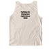 New Brand (in black), a Ivory Comfort Colors Tank Top (back-view)