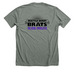 Ultra Violets, a Deep Heather Premium Unisex Tee (back-view)