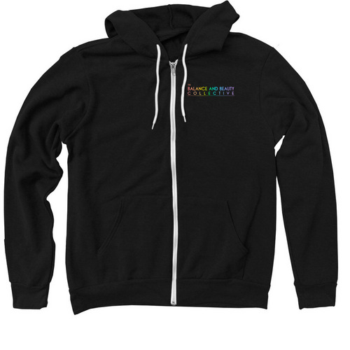 BABC Pride Logo Zip-Up Hoodies, a Black Zip Up Hoodie