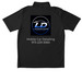 LeoGrande Detailing, a Black Unisex Performance Polo (back-view)