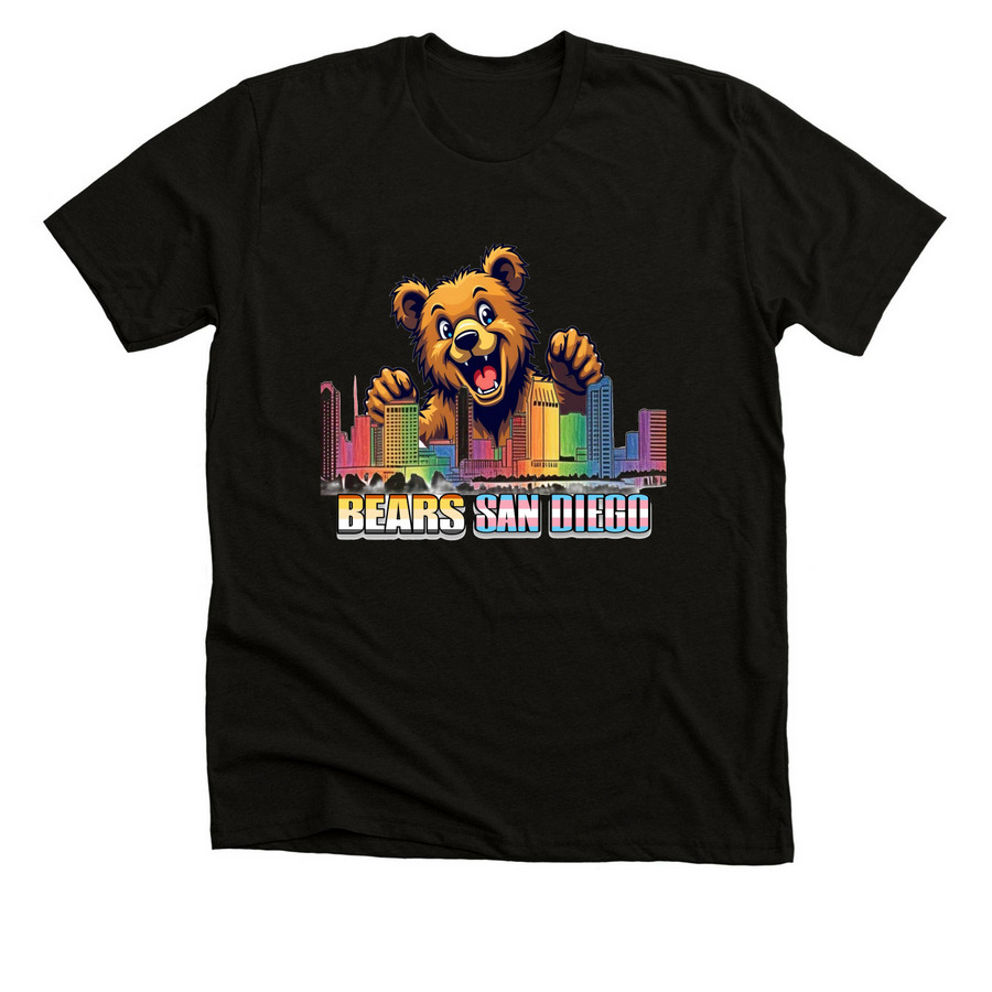 Bears SanDiego Tee&nbsp;, a Solid Black Blend Premium Unisex Tee